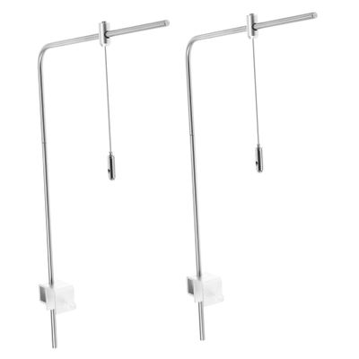 Adjustable Silver Aluminum Light Mount for Aquariums
