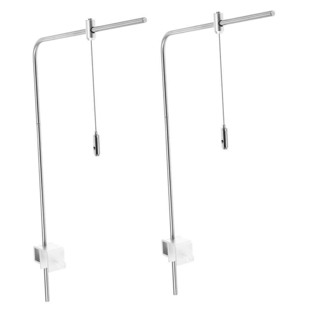 Adjustable Silver Aluminum Light Mount for Aquariums