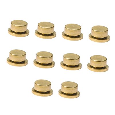 DEARMAMY Gold-Copper Nail Art Rotating Accessories, 10 Pieces