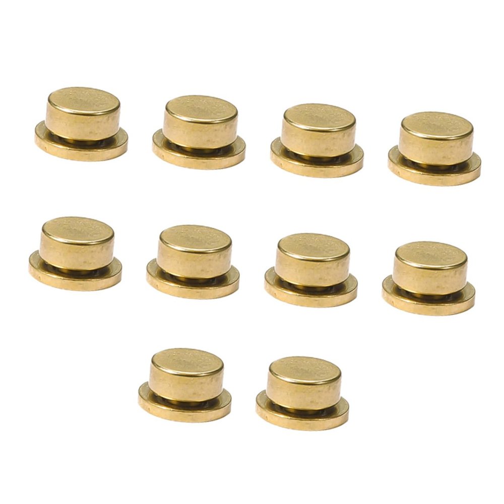 DEARMAMY Gold-Copper Nail Art Rotating Accessories, 10 Pieces