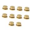 DEARMAMY Gold-Copper Nail Art Rotating Accessories, 10 Pieces view 1