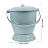VALICLUD 2-Pack Plastic Bedpans with Lids, Lightweight and Odor-Isolating, Portable Adult Unisex Urinals view 2