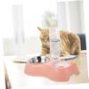 HEMOTON Automatic Pet Food and Water Dispenser Set, Large Pink view 3
