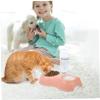 HEMOTON Automatic Pet Food and Water Dispenser Set, Large Pink view 4
