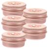 Portable Round Aluminum Tins with Rhinestones and Screw-Top Lids view 1