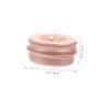 Portable Round Aluminum Tins with Rhinestones and Screw-Top Lids view 4