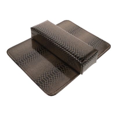 Black PU Leather and Foam Manicure Hand Rest