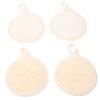 4 Cotton-Linen Facial Exfoliating Pads with Loofah view 1