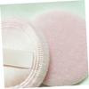 8 Round Cotton Makeup Powder Puffs with Ribbon, Pink view 2