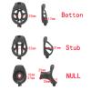 HXLXW Flat Chastity Cage for Men with 4 Rings and Testicle Hook, Black/Stub view 4