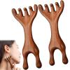 Fivetouch Golden Sandalwood Massage Comb, 2-Piece Set view 1