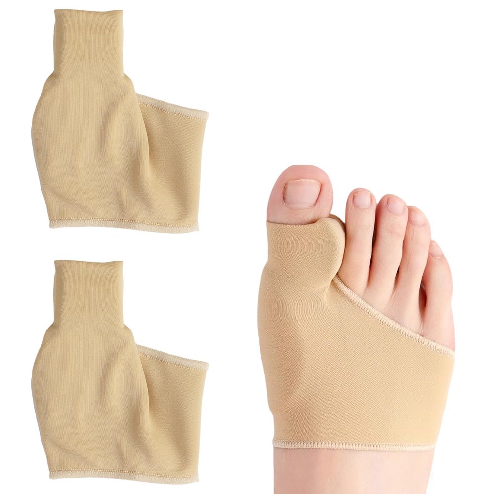 Eddrfy 2-Pack Hallux Valgus Corrector Sleeves, Invisible Lycra & TPE Bunion Socks for Day and Night