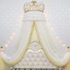 Princess-Style Hanging Canopy Net Tent, Yellow, for 1.5 m Bed view 1