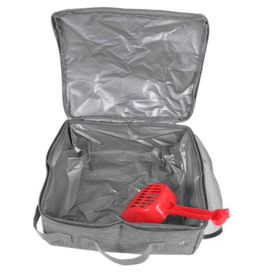 TOYANDONA Foldable Waterproof Oxford Fabric Cat Litter Box for Travel