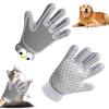 2-in-1 Pet Hair Remover and Grooming Gloves, 2-Piece Set, Gray view 1