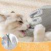 2-in-1 Pet Hair Remover and Grooming Gloves, 2-Piece Set, Gray view 4