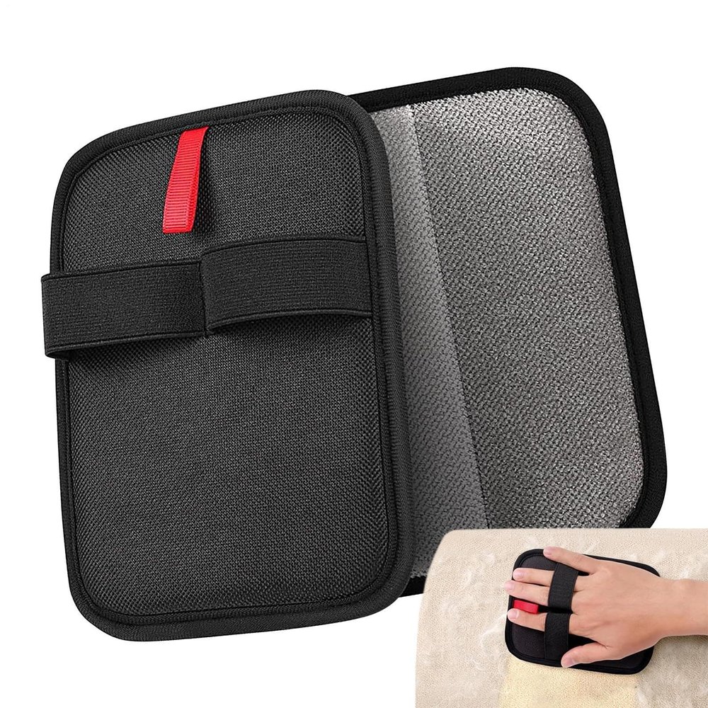 2-Pack Double-Sided Pet Grooming Gloves