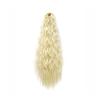 22-Inch Synthetic Long Tousled Curly Ponytail Extension with Drawstring, Wrap-Around Clip-In Hairpiece for Women, Blonde view 1