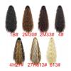 22-Inch Synthetic Long Tousled Curly Ponytail Extension with Drawstring, Wrap-Around Clip-In Hairpiece for Women, Blonde view 3