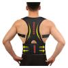 XAoSCd Winter Invisible Orthopedic Magnetic Therapy Back Support Belt, Shoulder and Spine Corrector Corset, Hair Straightener Clip, Black-Large view 2