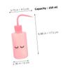 4-Pack 250 mL Eyelash Washing Bottles with Curved Nozzle, Pink PE view 2