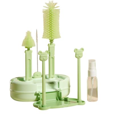 Bottle Brush Set with Straw Scrubber, Compact and Multifunctional