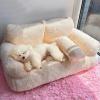 Calming Plush Bed for Dogs and Cats, Washable, 55 x 38 x 18 cm view 3