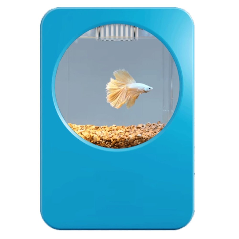 RONGSHEN Small Desktop Aquarium, Self-Cleaning Ecological Fish Tank with USB, Removable Design
