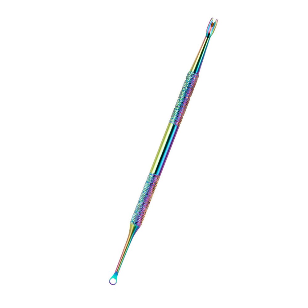 Double-Sided Stainless Steel Cuticle Pusher and Nail Cleaner Set
