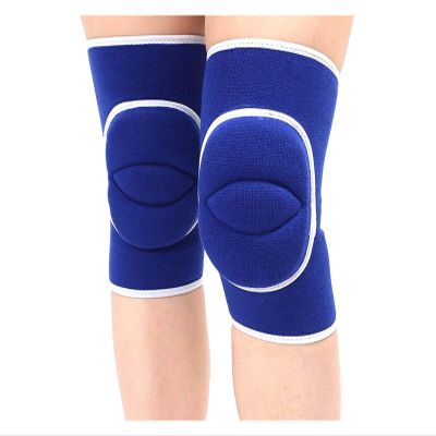 WWPMNQD Knee Support, 1 Pair, Soft Sports Knee Pads for Dancers, Volleyball, Football, Dance, Tennis, Running, Cycling and Workouts (Blue, S)