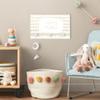 micasia Wooden Children's Coat Rack, Sayings Design, Made in Germany, White, 40 x 25 cm view 3