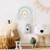 micasia Children's Coat Rack, Space Sky Design, Rainbow Motif, Made in Germany, 1122 (40 x 30 cm) view 3