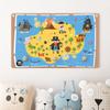 micasia Children's Wooden Coat Rack, Pirate Design, Made in Germany, 40 x 25 cm view 2