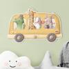micasia Children's Wooden Coat Rack with Deer Design, Made in Germany, 40 x 25 cm view 2