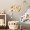 micasia Children's Wooden Coat Rack with Deer Design, Made in Germany, 40 x 25 cm view 3
