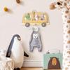 micasia Children's Wooden Coat Rack with Deer Design, Made in Germany, 40 x 25 cm view 4