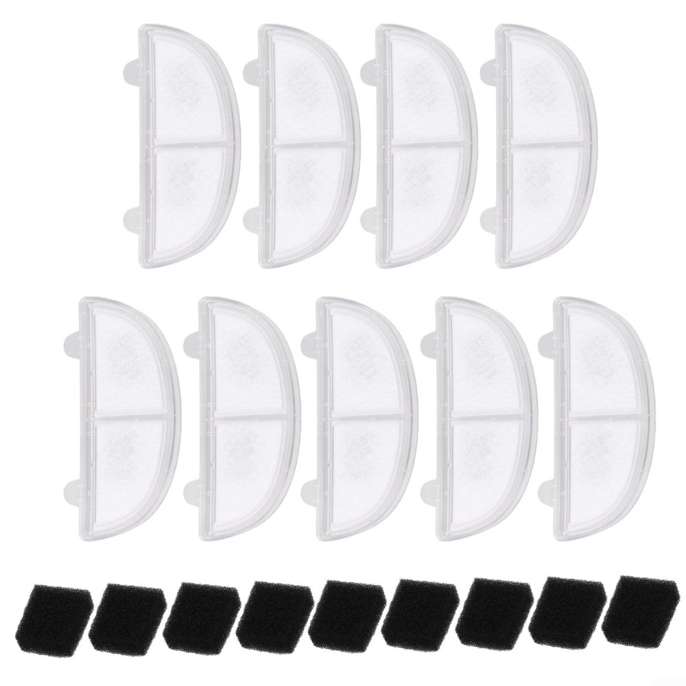 Gdfnmogo Water Fountain Filters for HomeRunPet WF20/CF20, 9 Filters + 9 Sponges