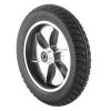 Akozon 10-Inch Wheelchair Wheel, Solid Rubber Tire, 12 mm Bore, 6001 Bearing view 1