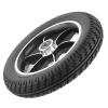 Akozon 10-Inch Wheelchair Wheel, Solid Rubber Tire, 12 mm Bore, 6001 Bearing view 4
