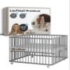 Smann Foldable Baby Playpen 100 x 100 cm with Cloud Air Mattress, Gray view 1