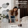 Smann Wooden Baby Playpen 120 x 120 cm, Sahara Dust, with Mattress, Height-Adjustable Solid Beechwood, Rubberized Casters, TÜV Tested view 4
