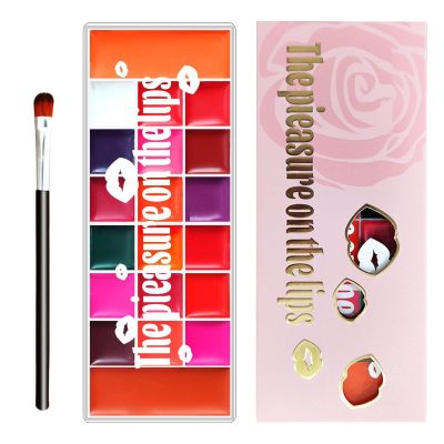 Lip Gloss Palette, 20 Colors, Eyeshadow Palette