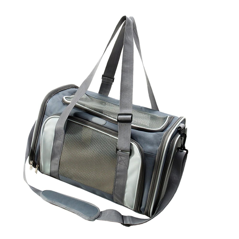 Yardwe Large Breathable Oxford Fabric Cat Carrier Bag, Portable, Shape-Retaining and Comfortable for Outdoor Use and Travel