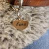 Engraved Stainless Steel Heart Dog Tag view 2