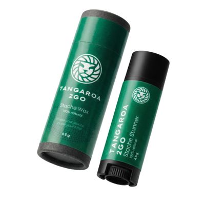 MANEFORGE Tangaroa 2Go Mustache Wax, 4.5 g, Medium Hold, Citrus