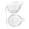 minkissy Mixing Bowl with Compartments and Fan-Shaped Makeup Brush view 2