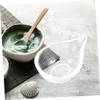 minkissy Mixing Bowl with Compartments and Fan-Shaped Makeup Brush view 4