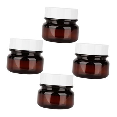 VALICLUD 4-Piece Cosmetic Jars with Lids, Empty Cream and Sample Jars, Reusable Lotion Containers for Travel and Camping