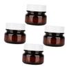 VALICLUD 4-Piece Cosmetic Jars with Lids, Empty Cream and Sample Jars, Reusable Lotion Containers for Travel and Camping view 1