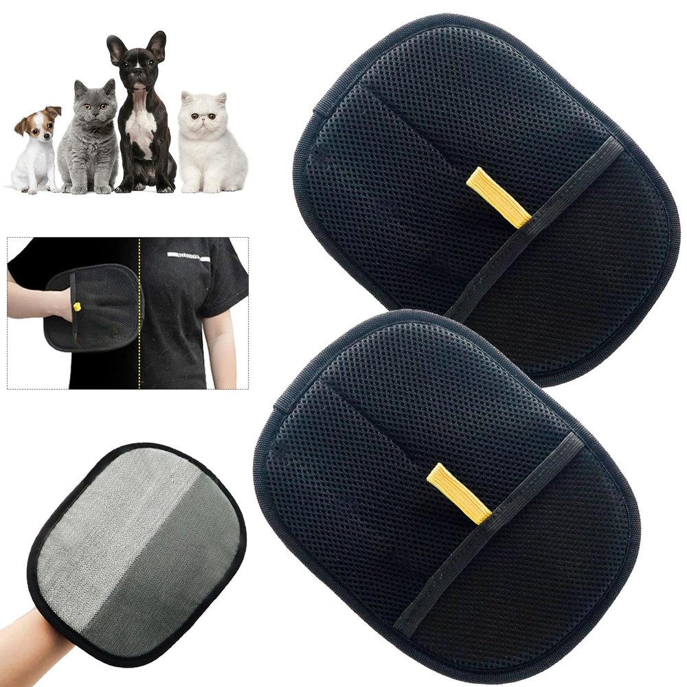 Double-Sided Pet Grooming Gloves (2 Pack)